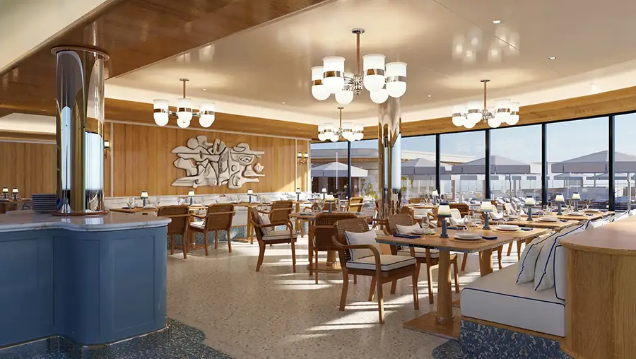 Terrasse Restaurant Aboard Four Seasons Yacht
