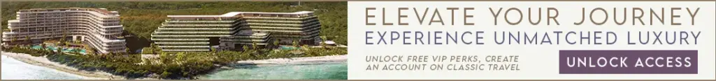 Coastal Luxury Resort with Cliffside Hotels Beside the Ocean; Banner Reads Elevate Your Journey — Unlock Access.
